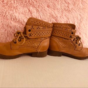 Tan Ankle Cowgirl boots by Justice